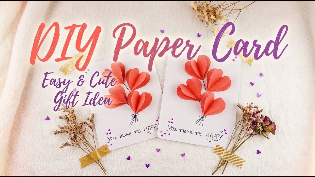 DIY Valentines Day Gift Card Idea | DIY Mini Paper Gift Card | Easy Craft With Paper