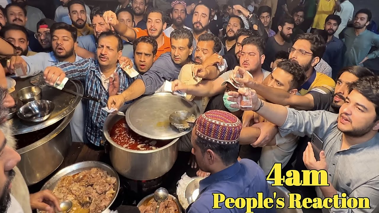 SCENE ON AT 4am NASIR BONG PAYE | LAHORE BEST AND AUTHENTIC RECIPE BONG PAYE | BONG PAYE PAKISTAN