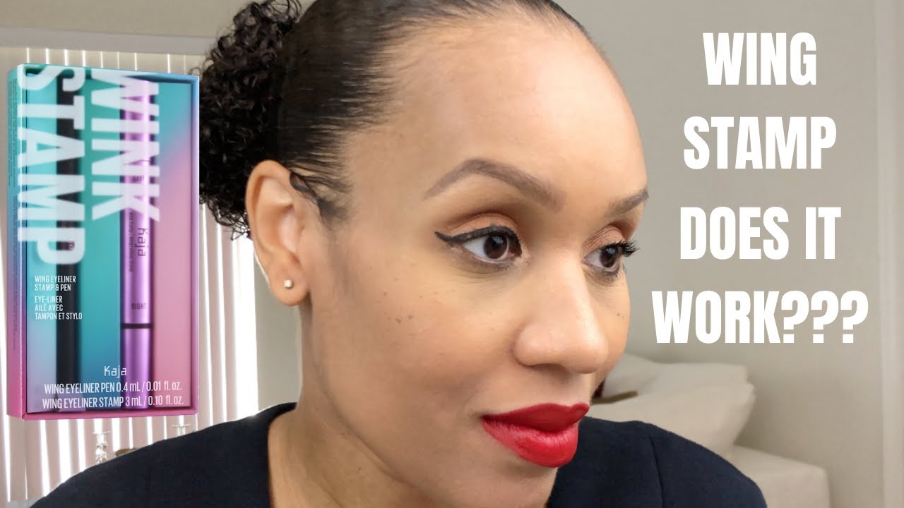 First Impression | KAJA Wink Stamp Wing Eyeliner Stamp & Pen | Good for Hooded Eyes???