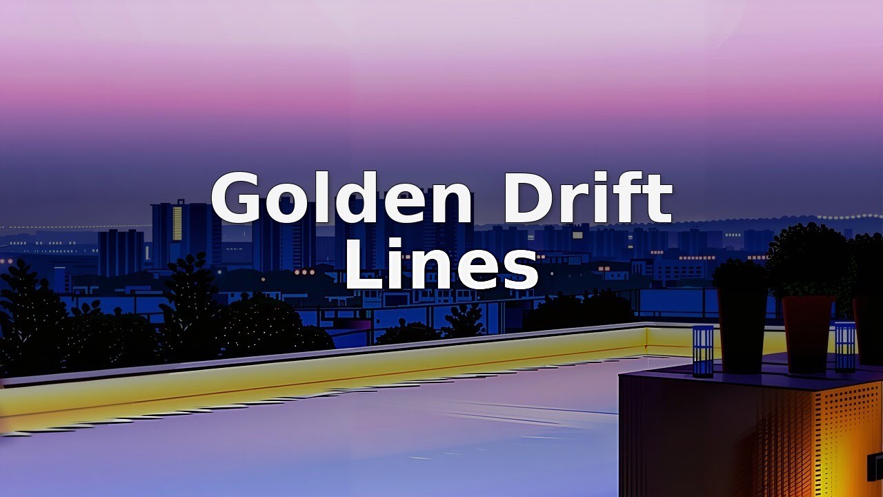 Golden Drift Lines | Sunset Lounge | Twilight Flow