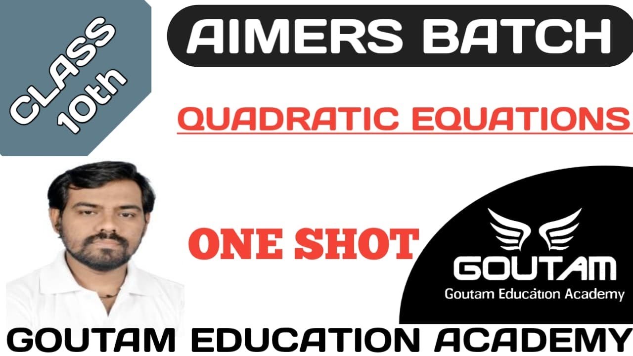 AIMERS BATCH IQUADRACTIC EQUATIONl