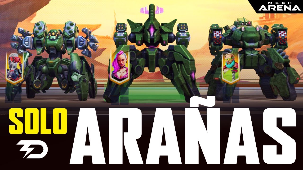 &iexcl;SOLO ARA&Ntilde;AS 🕸! Scorpius, Blockhorn & Arachnos al ATAQUE | Mech Arena
