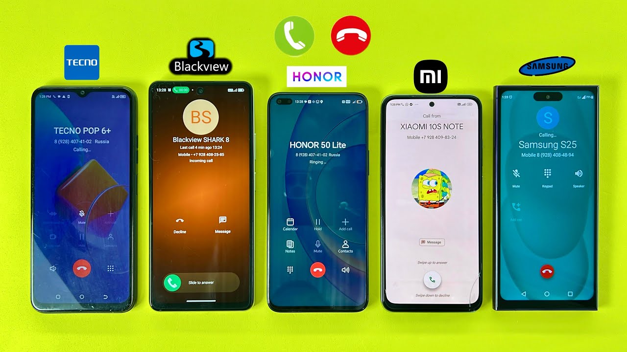 Madness Incoming & Outgoing Calls on TECNO POP6+,XIAOMI Note10s,BlackView8,Samsung S25Ultra,Honor 50