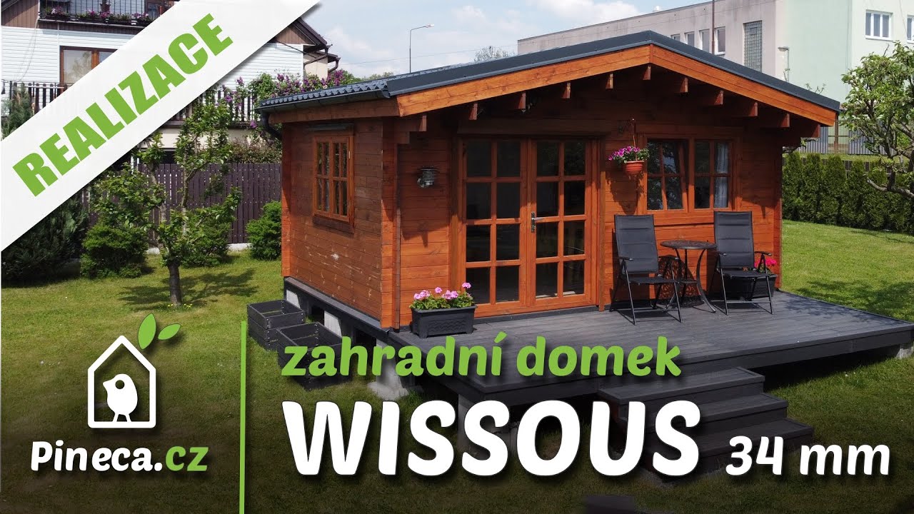 🏠 Na&scaron;e realizace - Zahradn&iacute; domek WISSOUS 25m&sup2;(5x5) 34mm | Pineca.cz