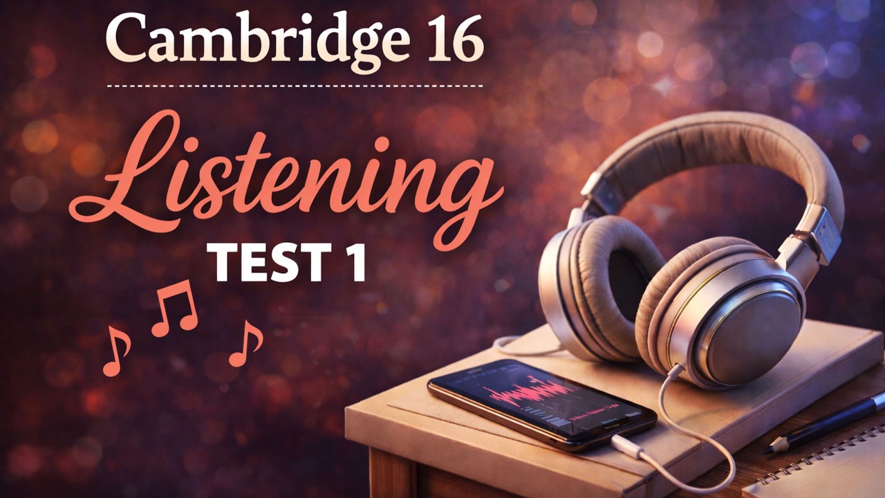 Cambridge IELTS 16 | Listening Test 1 | With Answers | HD