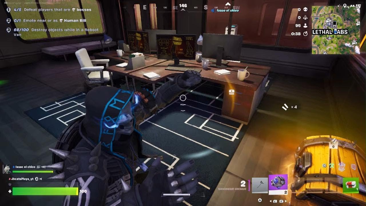 Playing Fortnite with my cousin