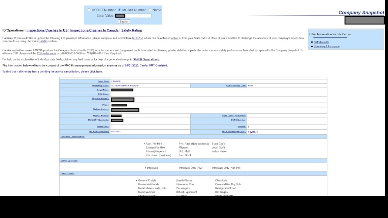 How to check if your Operating Authority is active