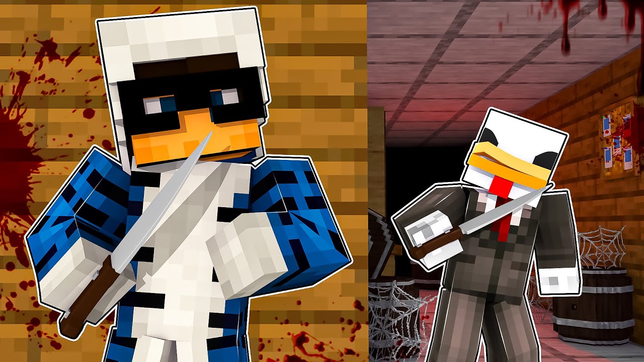 DIVENTIAMO DUE ASSASSINI SU MINECRAFT MURDER MYSTERY - ITA