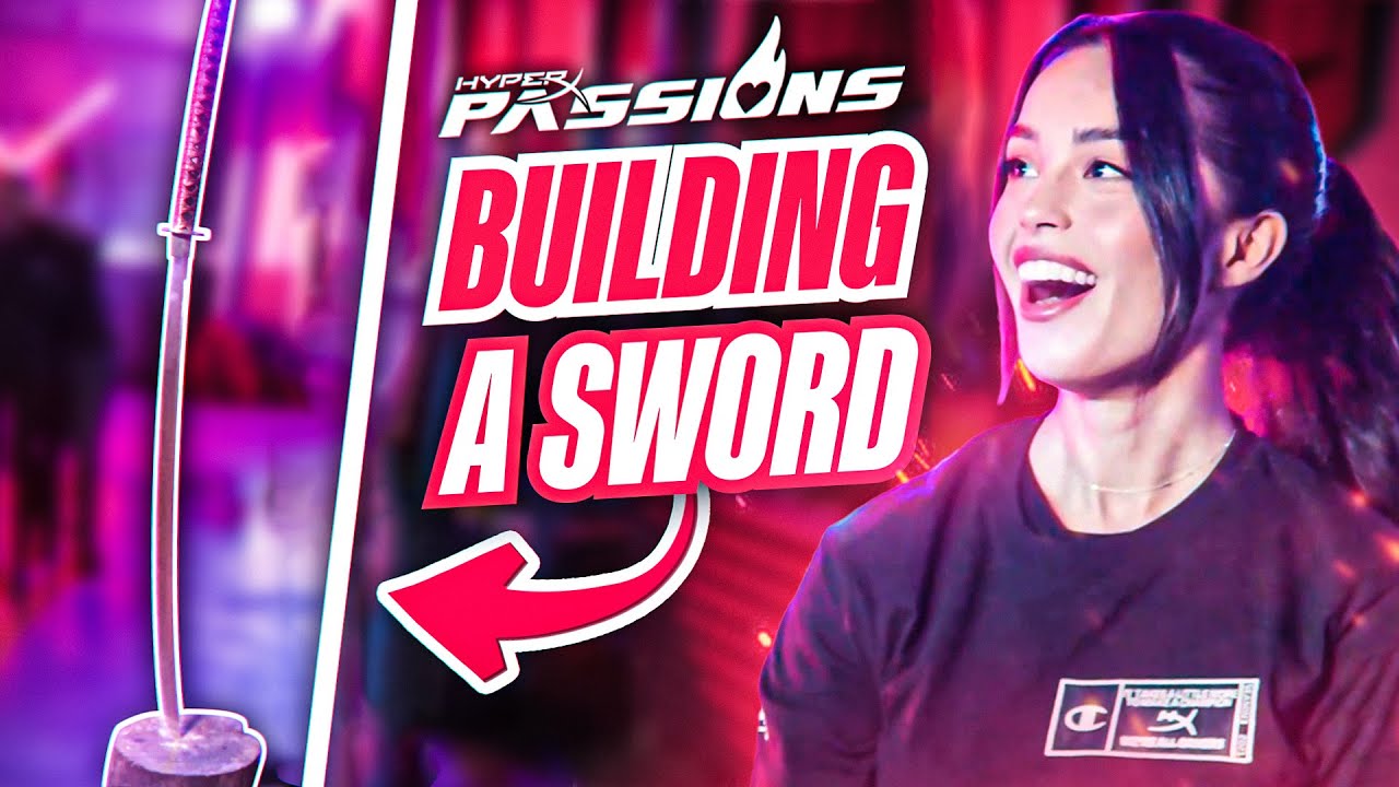 Valkyrae Builds Her Dream Sword from Dark Souls | HyperX Passions