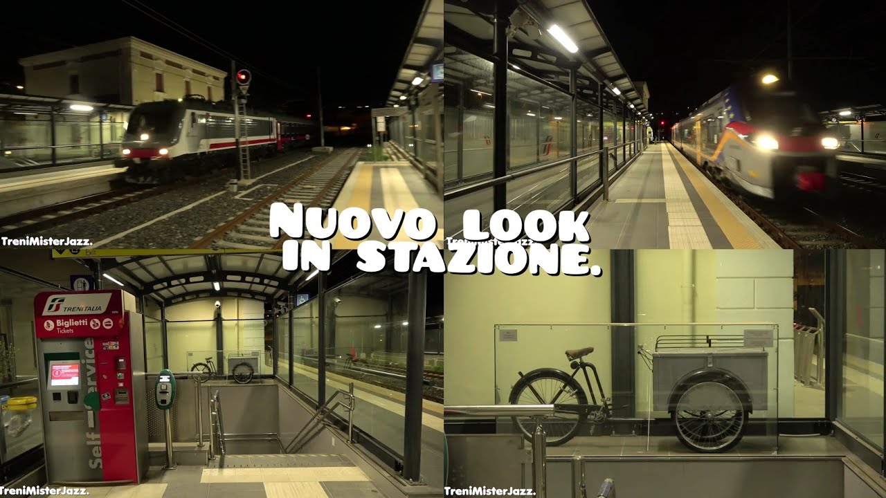 Nuovo look per la stazione di Tusa.Transiti e passeggiatina notturna.Soud dei bordini in curva 00:50
