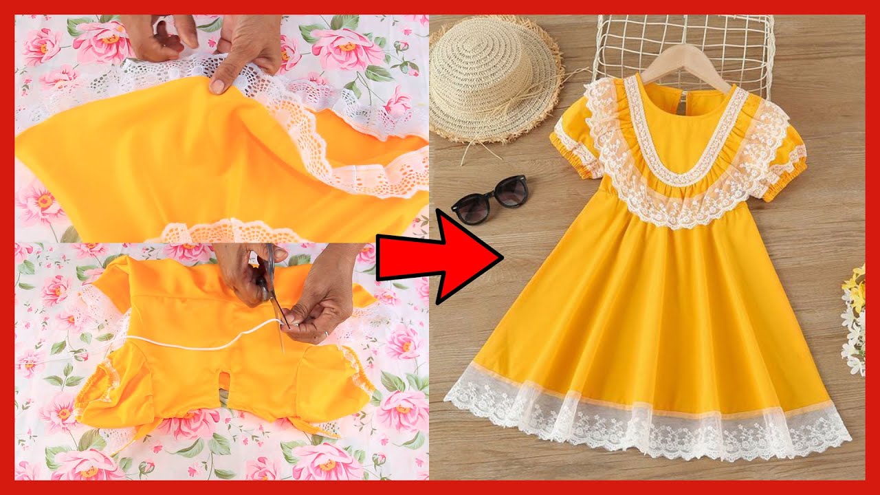 💥 Costura de vestido de corte princesa PARA NIÑAS💛
