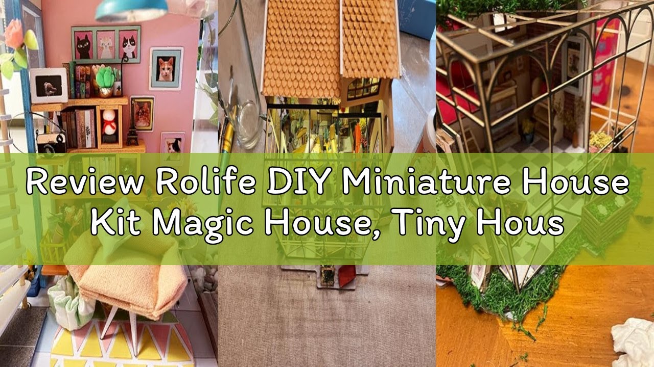 Review Rolife DIY Miniature House Kit Magic House, Tiny House Kit for Adult to Build, Mini House Mak
