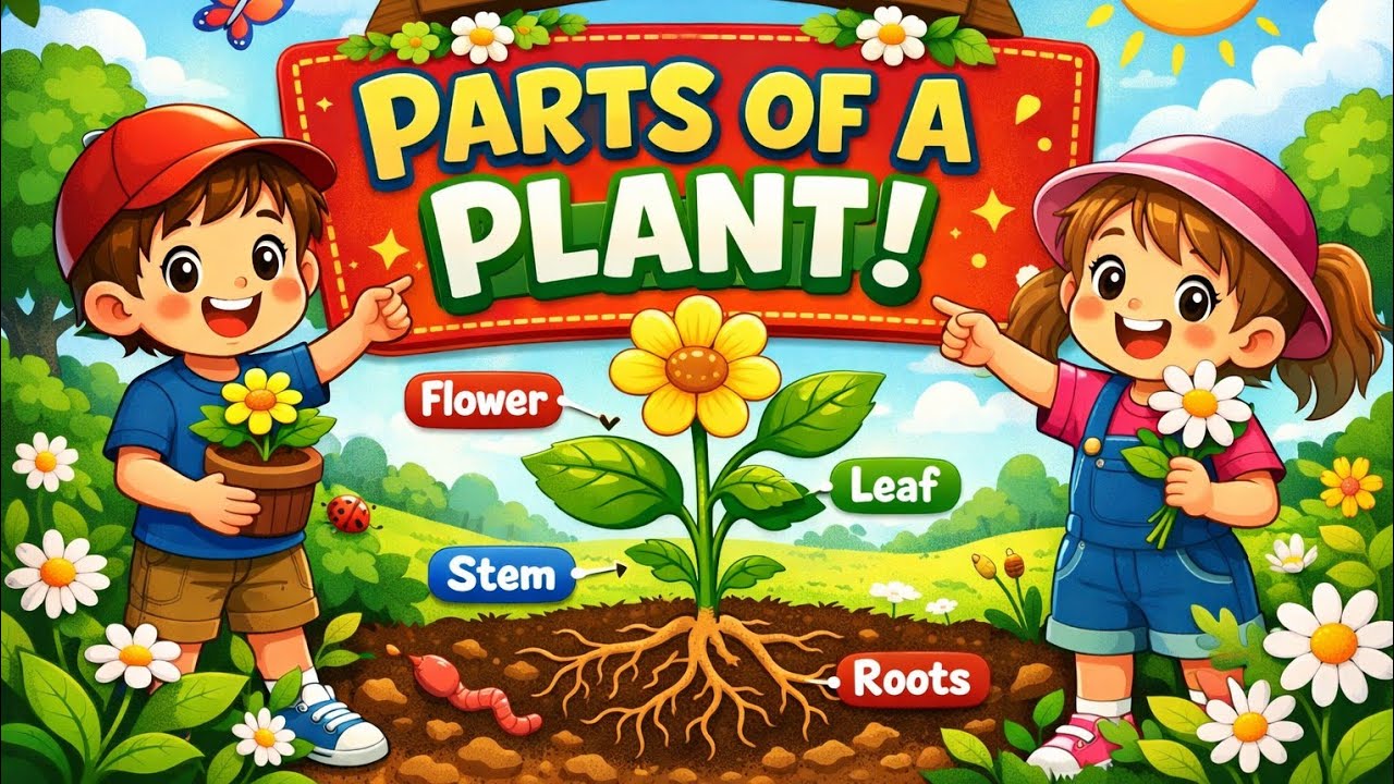 Parts of a Plant for Kids | Science for Kids | Fun Learning Video | Learn Different Plant Parts