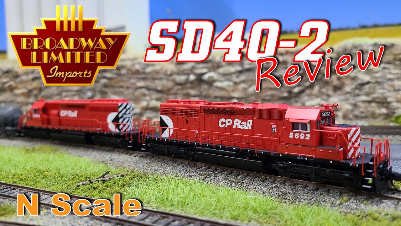 Broadway Limited Imports SD40-2 - N Scale - Review!