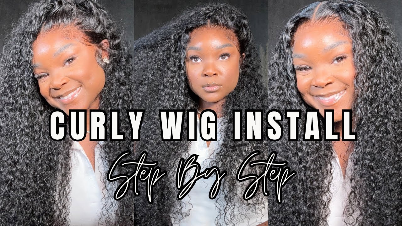 Seamless Pre Plucked Curly Wig Install/Review + Skin Tone Matching | Ft. West Kiss Hair 💕