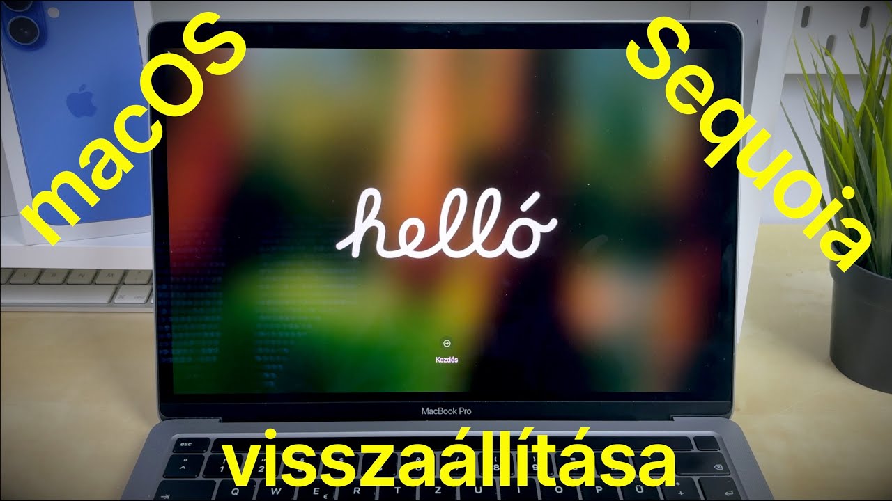 macOS visszaállítása gyári állapotra (macOS 15 Sequoia, Apple Silicon)