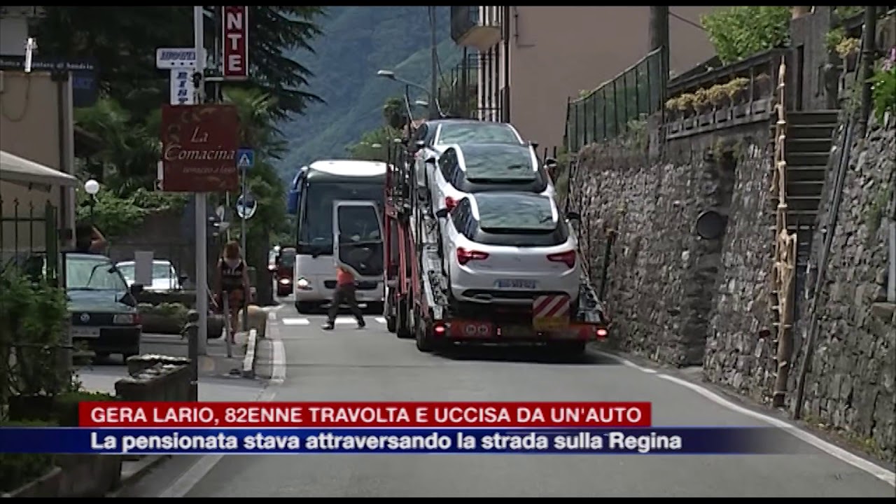 Etg - Incidente mortale a Gera Lario, pensionata investita e uccisa