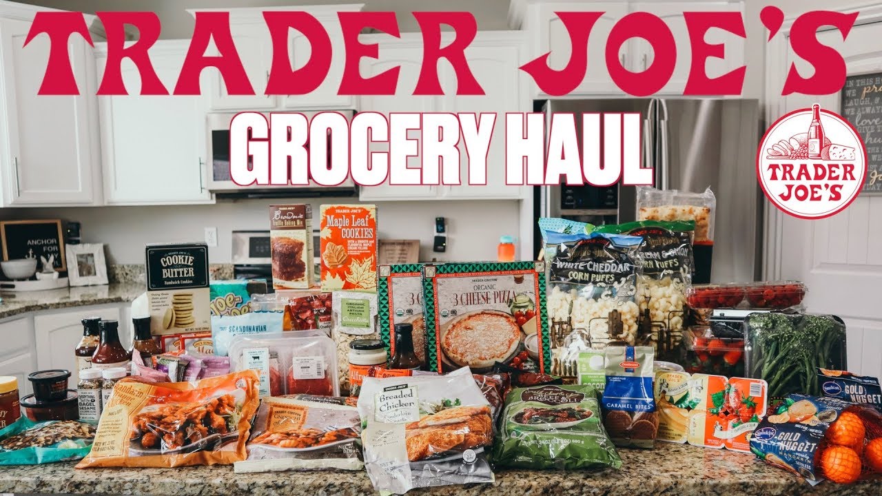 FIRST TIME SHOPPING AT TRADER JOE'S | TRADER JOES GROCERY HAUL | GROCERY SHOPPING FOR A FAMILY