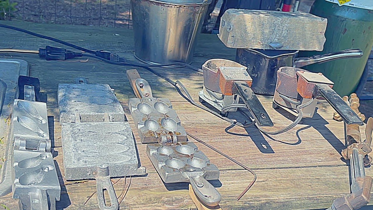 How to make Lead fishing weights (Egg style and Bank style)