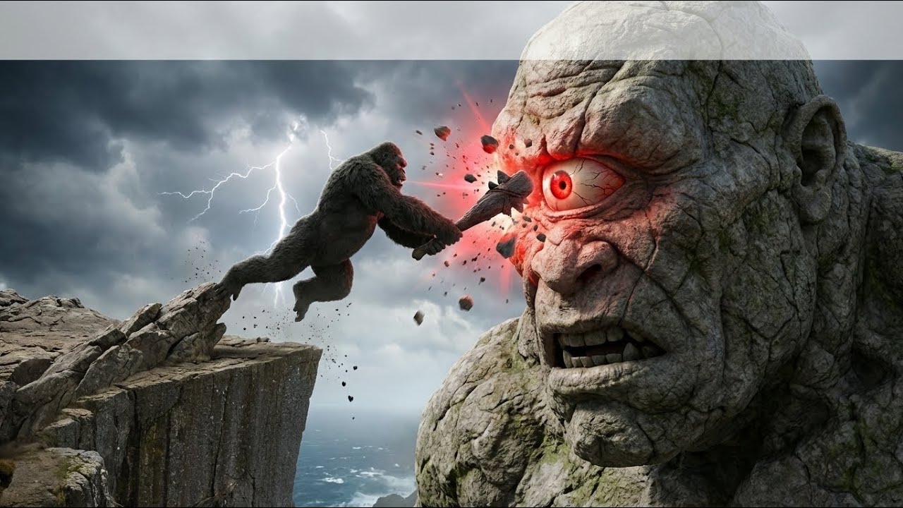 CYCLOPS ON THE CLIFF WALL 👁⛰️ Kong Alpha vs CYCLOPS_TITAN | Kong Titan Legends