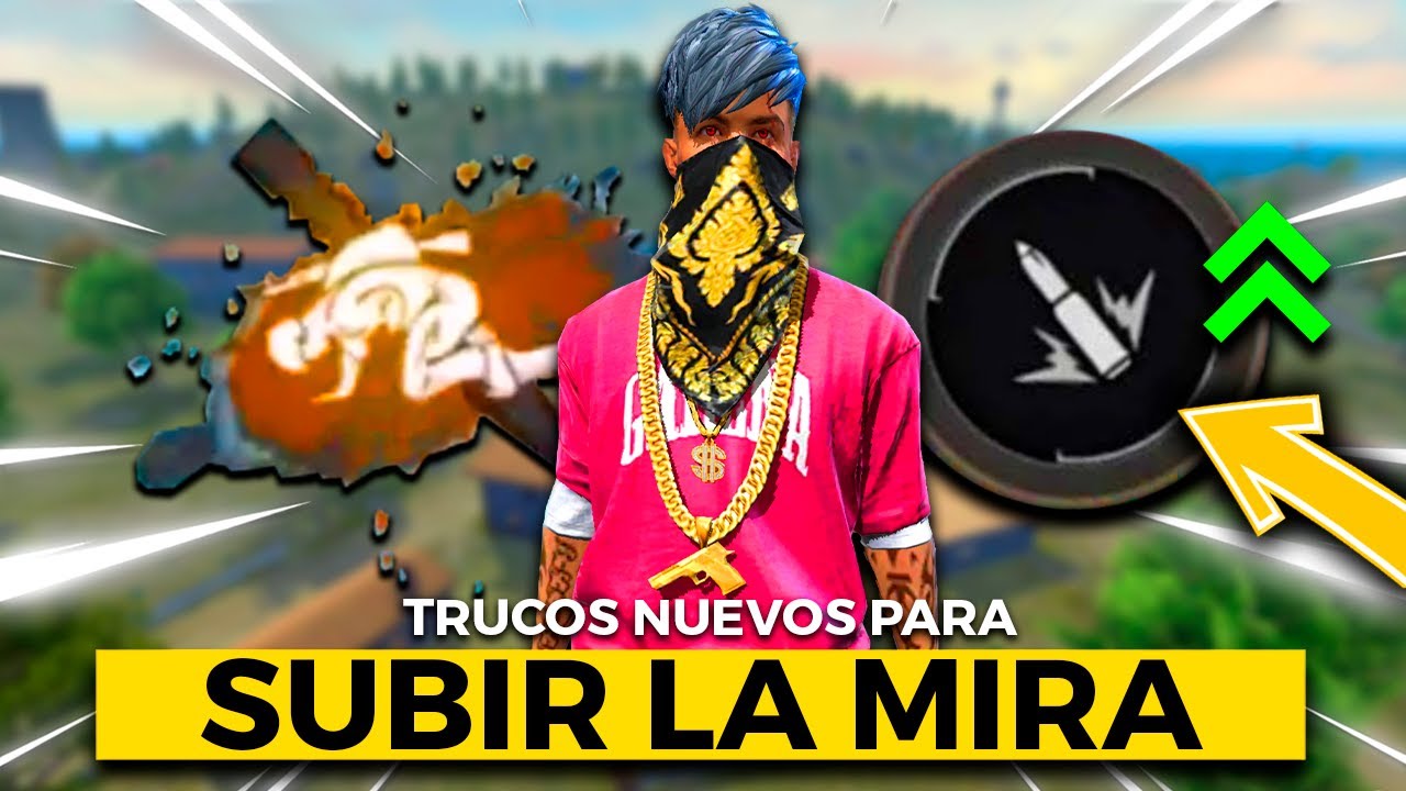 5 NUEVOS TRUCOS SECRETOS PARA LEVANTAR MIRA EN FREE FIRE (Como SUBIR MIRA y pegar todo ROJO fácil)