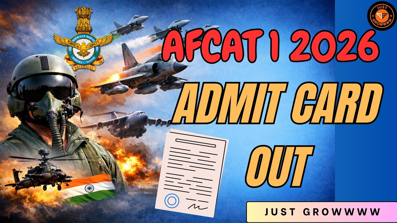 🔴 AFCAT 1 2026 Admit Card OUT | Download Link, Exam Date, Shift Timings | AFCAT Live