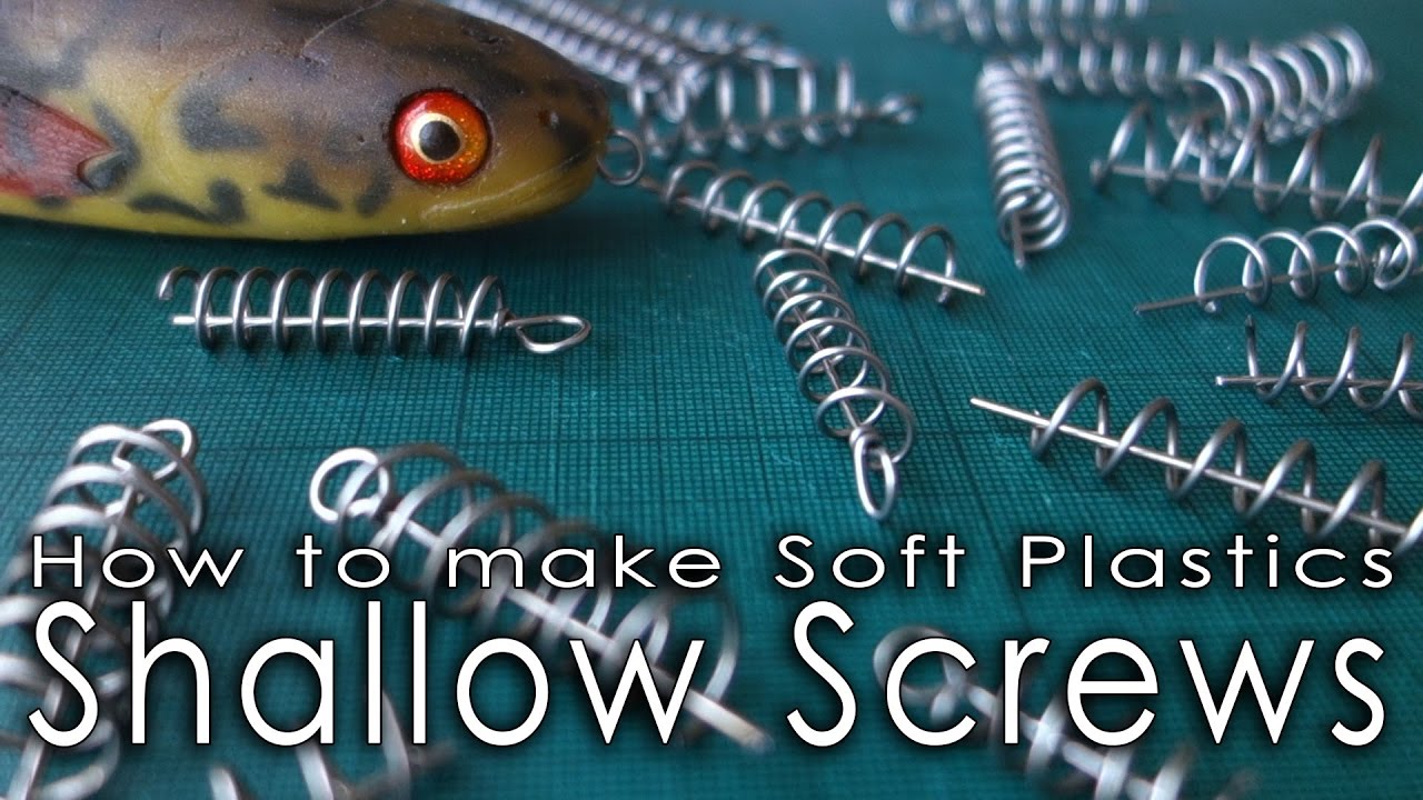 How to make shallow screws for Soft Plastic Lures in seconds.