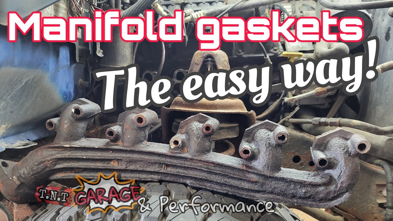 Exhaust manifold gasket replacement, the easiest way to do it!