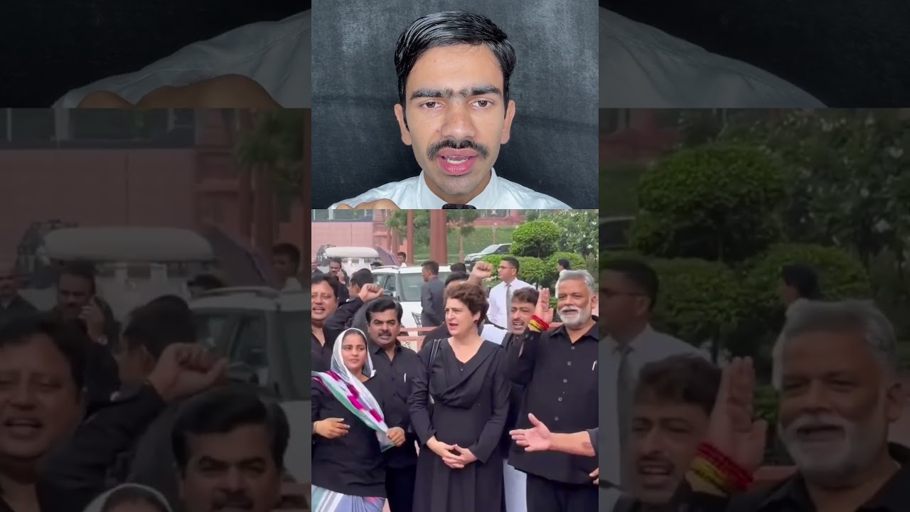 Priyanka Gandhi Parliament Ke Bahar #ayazrazaworld #shorts #parliament #news #viralvideo