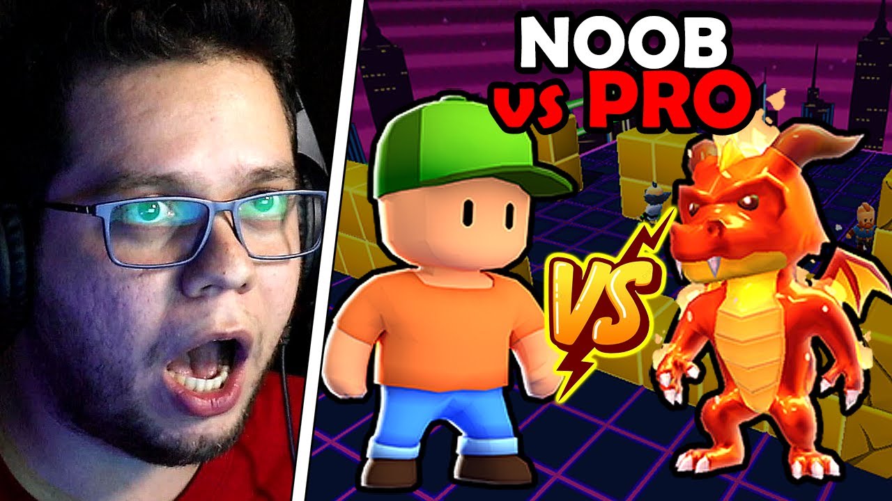 MOSTREI COMO um NOOB JOGA contra um PRO no Stumble Guys