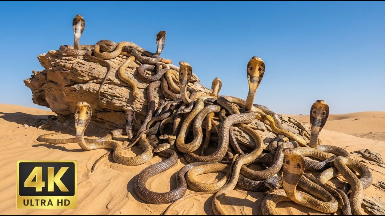 Relaxing Walk In The Sahara: Journey From Dunes To Oasis Sunset (4K HDR)