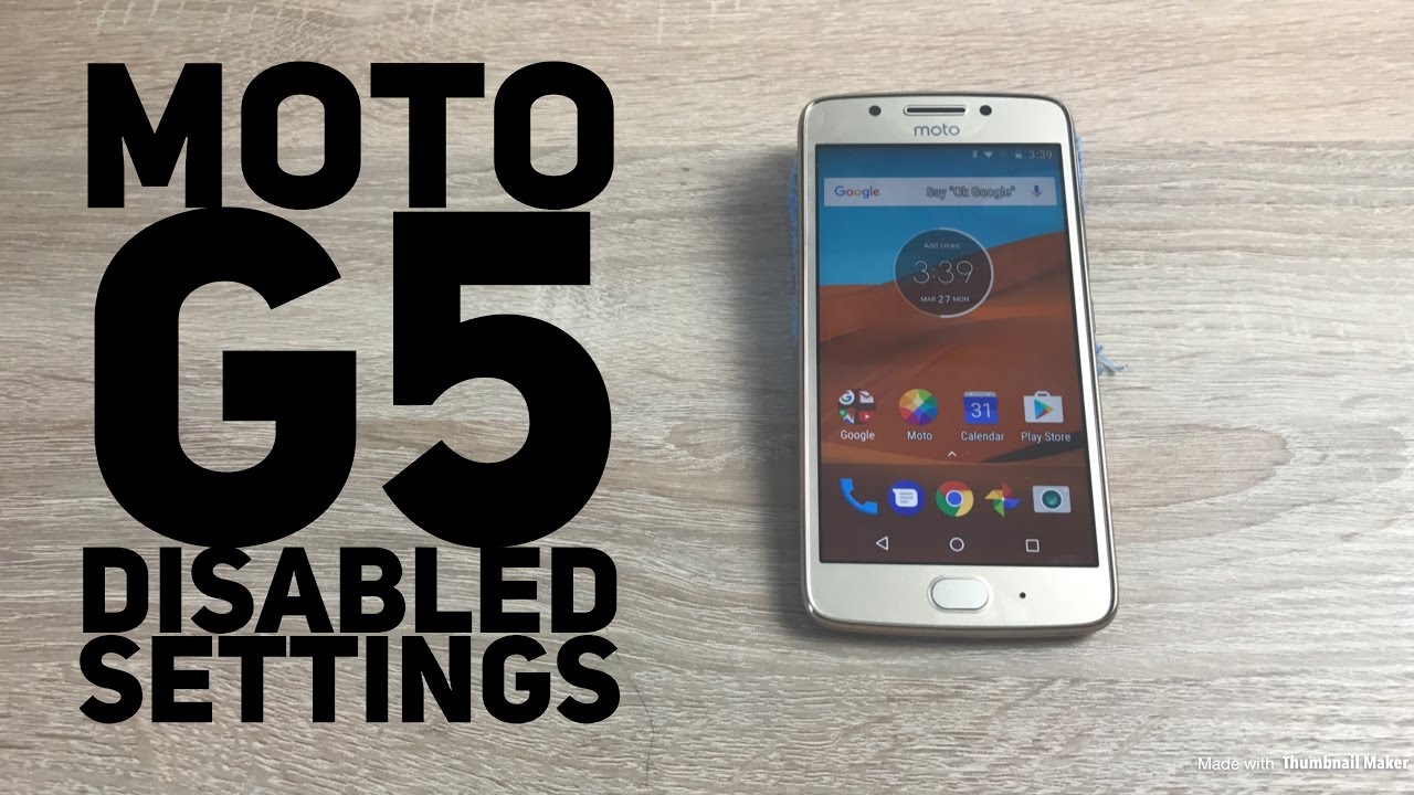 Moto G5 Accessibility Settings
