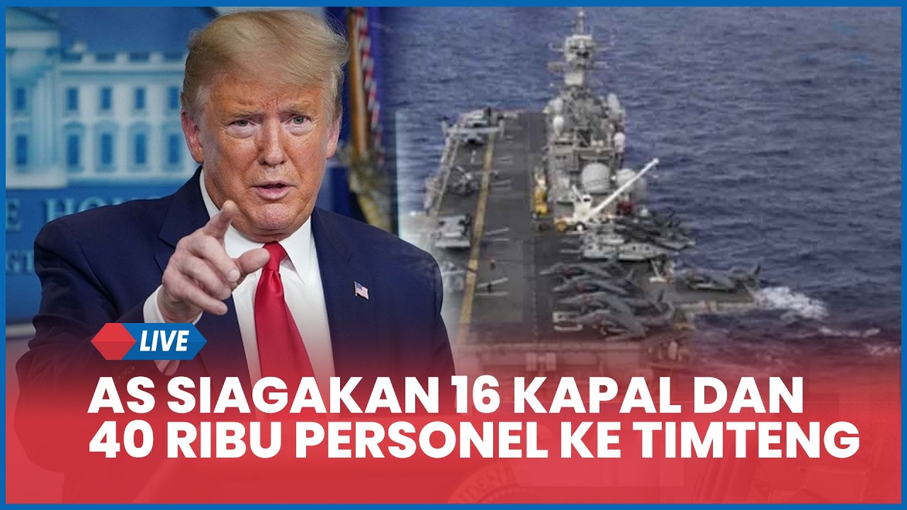 Memanas! AS Siagakan 16 Kapal & 40 Ribu Personel ke Timur Tengah, Iran Siap Perang Hibrida