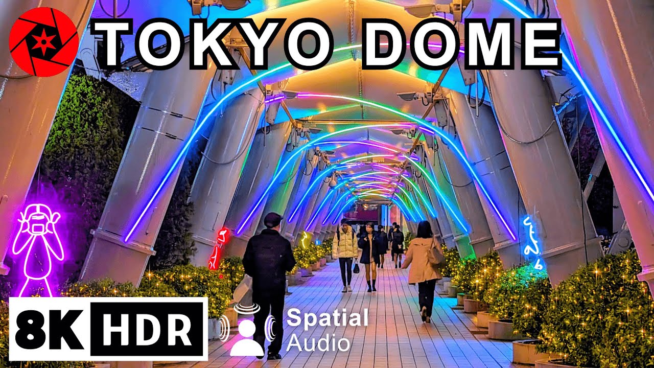 Tokyo Christmas Lights 2023 - Tokyo Dome - 4K HDR Spatial Audio