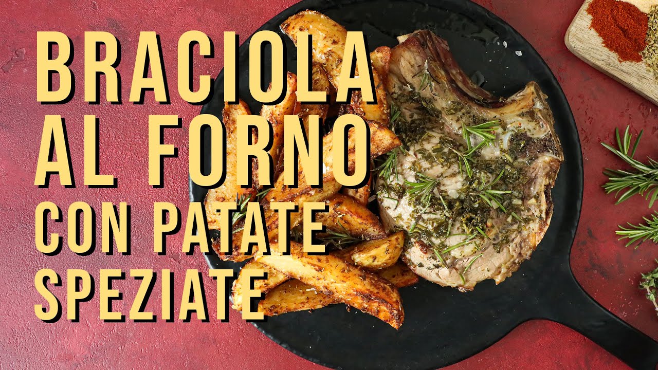 Braciola al forno con patate speziate | Ricette estive | Chef Deg