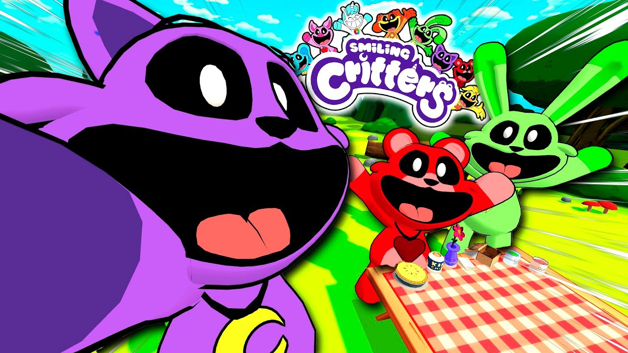 CATNAP 😸 VA DE PICNIC CON BOBBY BEARHUG 🐻 y HOPPY HOPSCOTCH 🐰 | SMILING CRITTERS VR