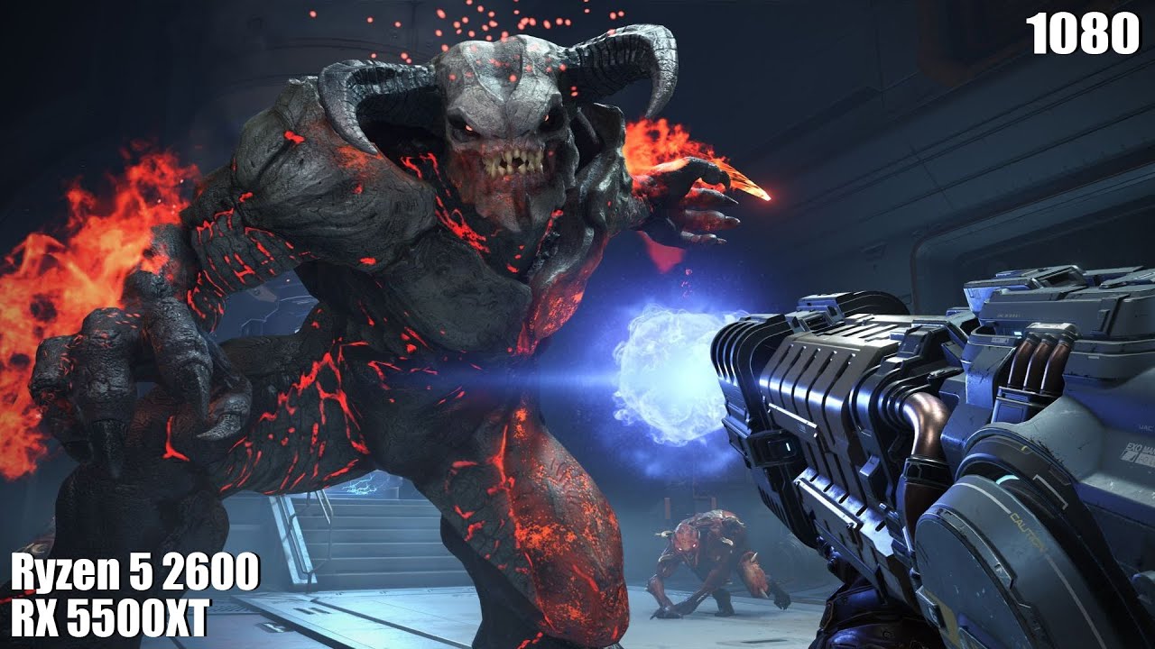Doom Eternal | Ryzen 5 2600 RX 5500XT | GameplayBenchmark