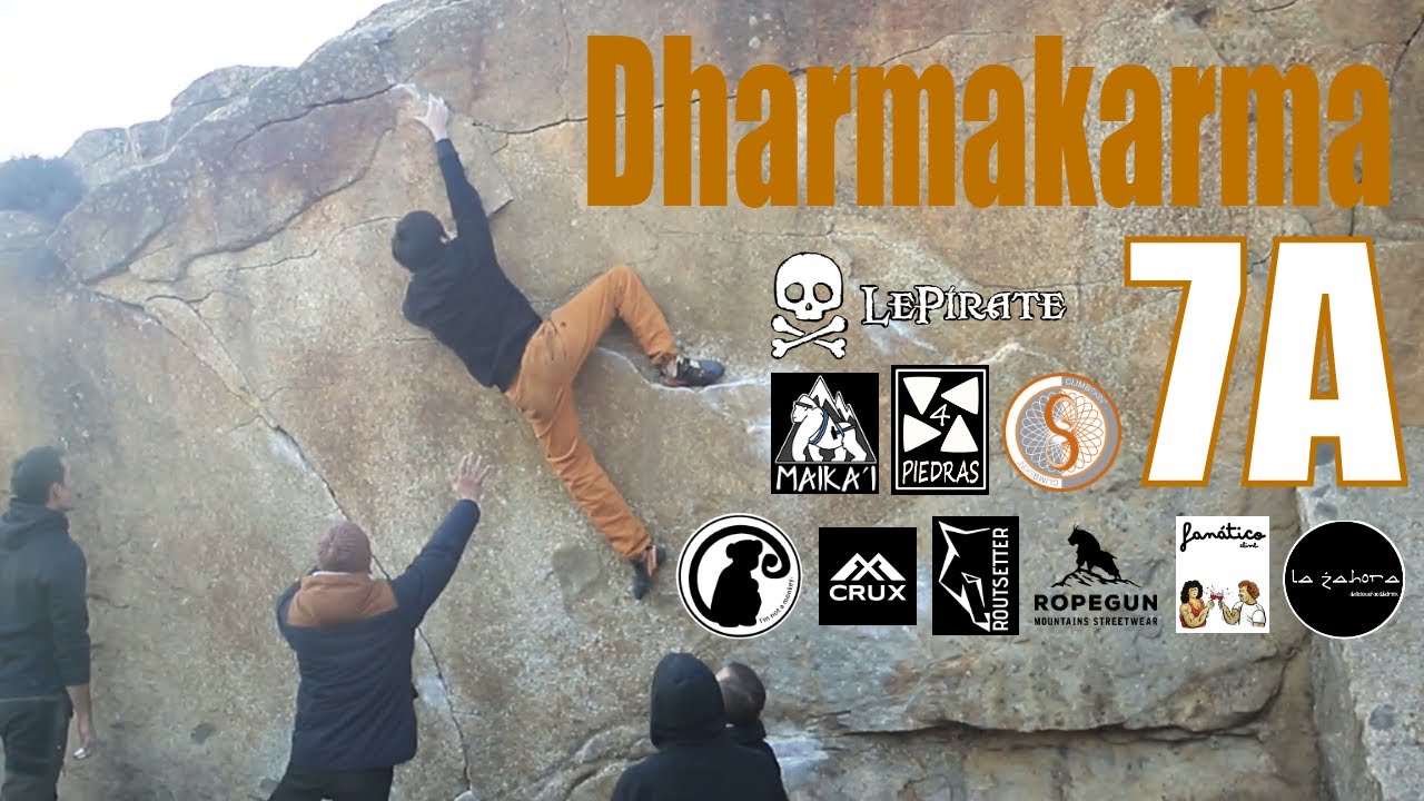 Dharmakarma 7A | Zarzalejo Boulder | Sector La Cantera