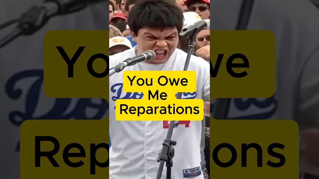 Liberal student demands reparations from Charlie Kirk #debate #charliekirk