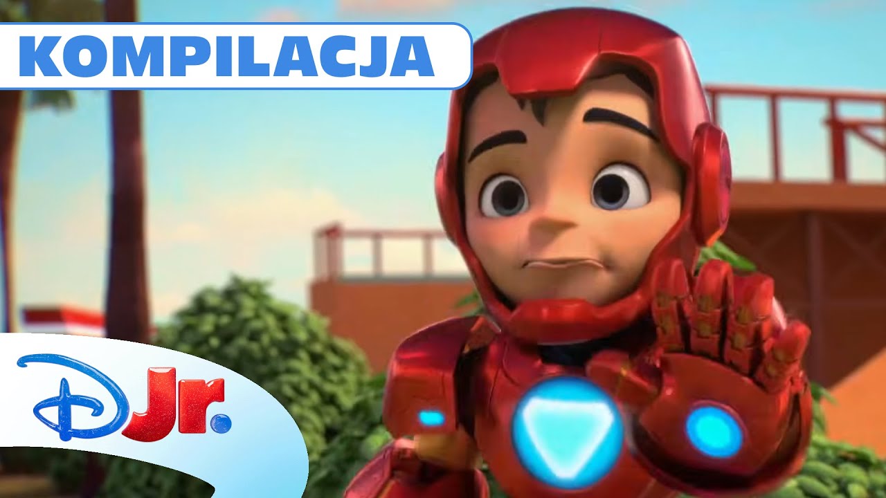 💚 Niech żyje Iron Hulk! | Iron Man i super ekipa | Disney Junior Polska