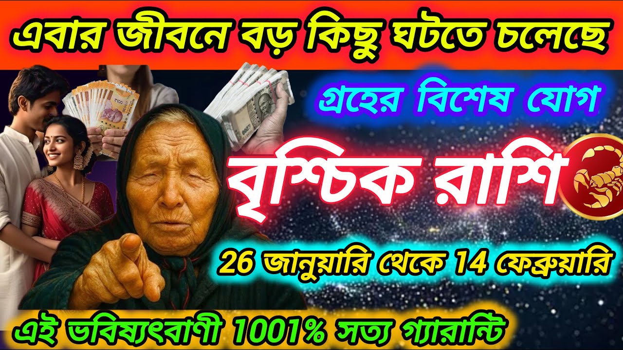 বৃশ্চিক রাশির জীবনে এবার বড় কিছু ঘটতে চলেছে। গ্রহের বিশেষ যোগ। Vrischik Rashi 2026 | Scorpio 2026