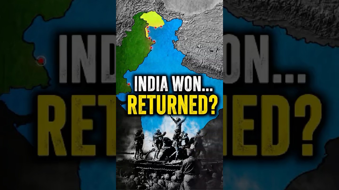 India Fought Hard for This, Then Gave It Back #warhistory #shorts #1965war