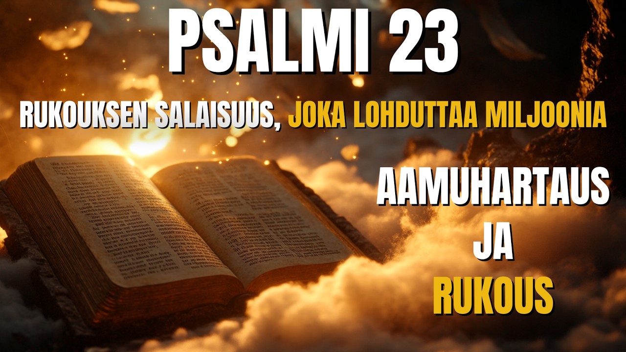 ✝️Miksi PSALMI 23 koskettaa niin monia sydämiä? Löydä tämän rukouksen voima! (AAMURUKOUS JA HARTAUS)