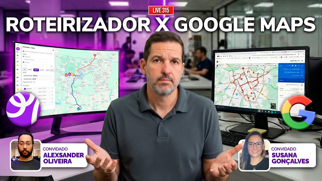 Roteirizador Vs. Google Maps: Qual A Diferença Real Para A Frota | Live 316
