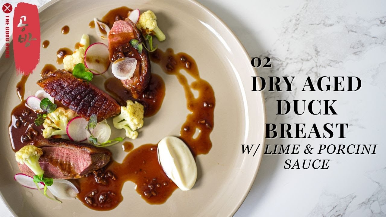 Duck Series: Dry Aged Duck Breast with Cauliflower, Pearl Onions & Porcini Lime Sauce!