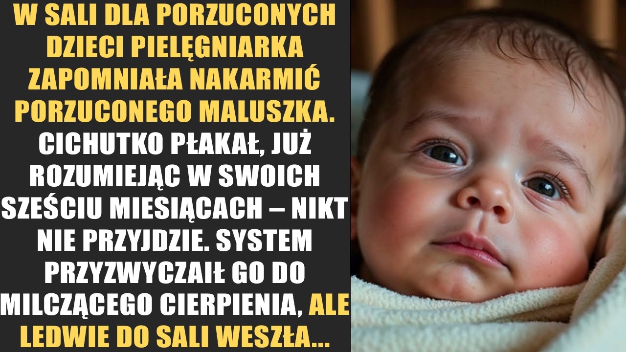 W sali dla porzuconych dzieci pielęgniarka zapomniała nakarmić porzuconego maluszka. Cichutko płakał