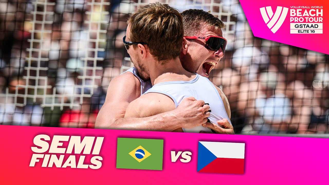 Bruno Schmidt/Saymon 🇧🇷 vs. Perusic/Schweiner 🇨🇿 - Semi Final Highlights Gstaad 2022 #BeachProTour