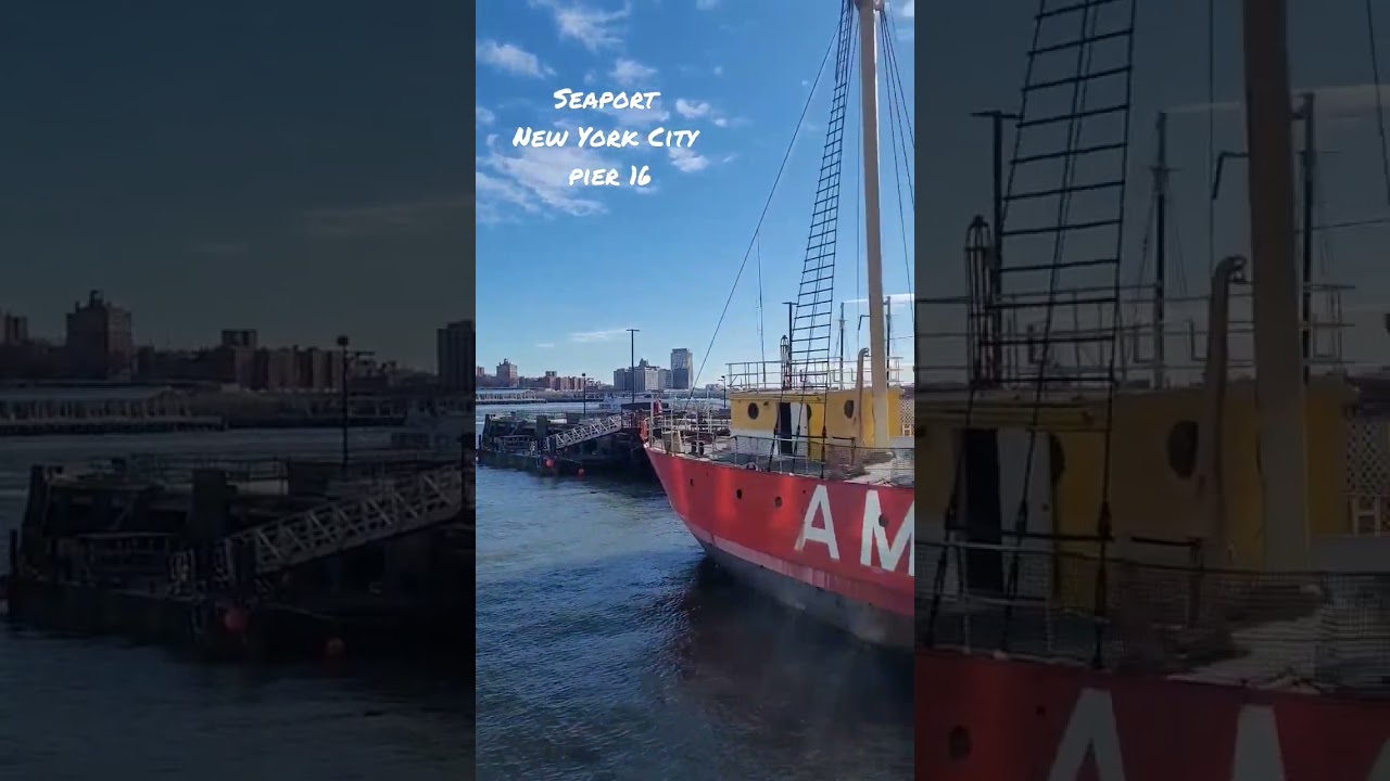 NYC Seaport Pier 16  Beautiful Attraction Downtown Manhattan #trending #nycseaport
