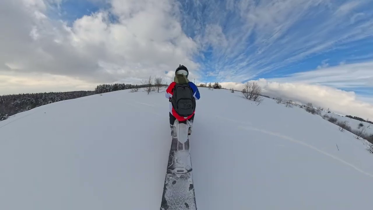 Прекрасный выезд на сноубайке!!!