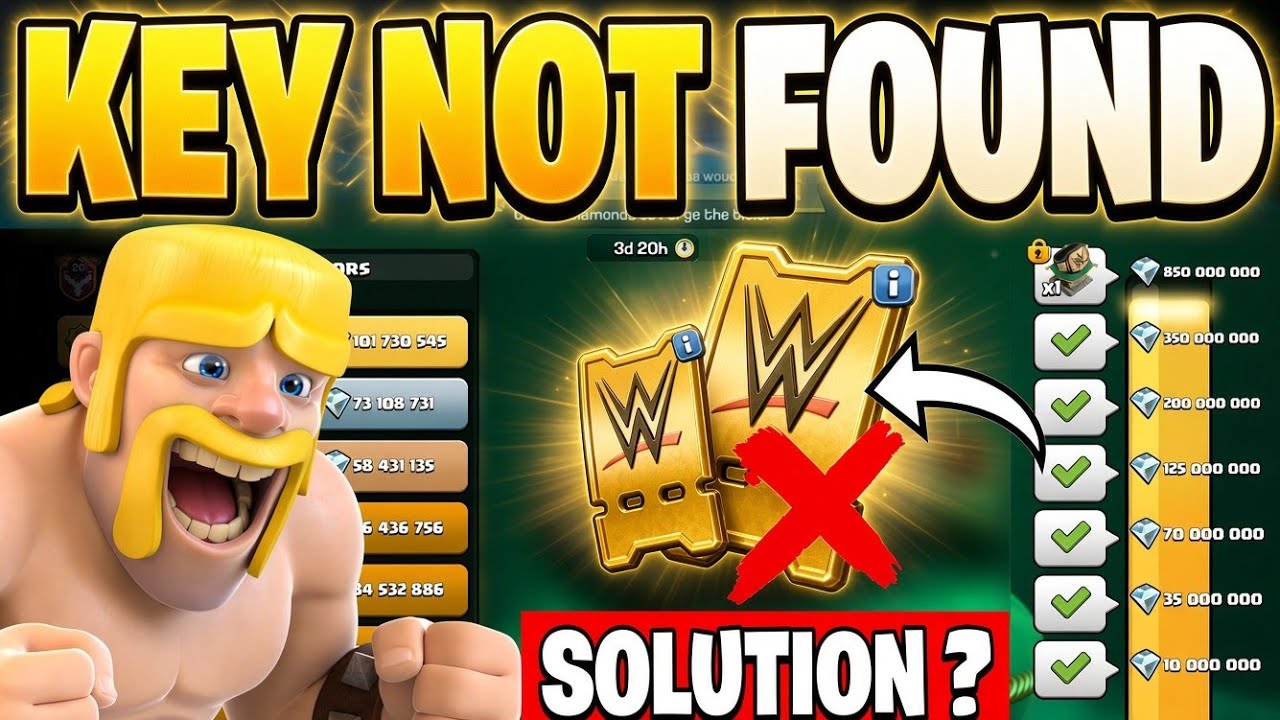 How to Get Challenger Contract in Clash of Clans | Challenger Contract Key Not Found Solution